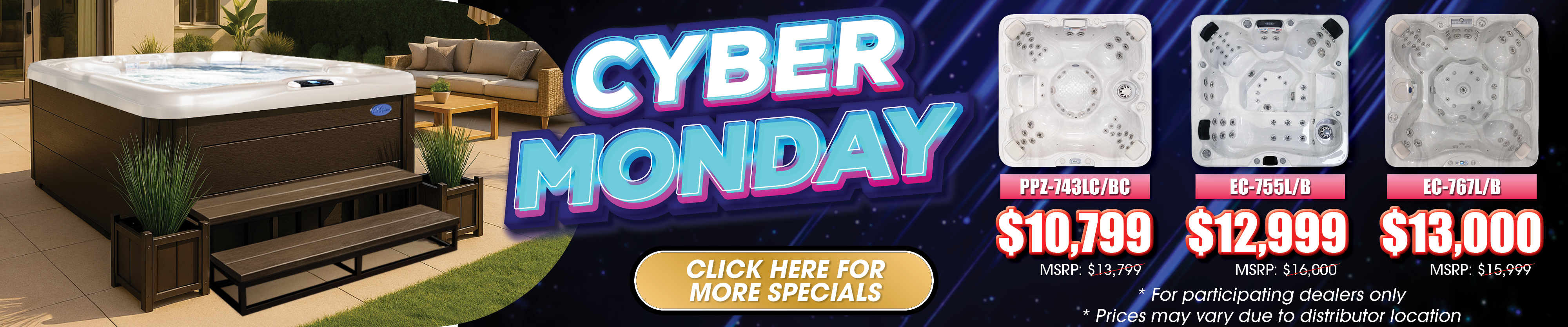 Calspas hot tub being used in a family setting - Greenlawn